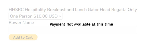 Gator head food payment closed 2